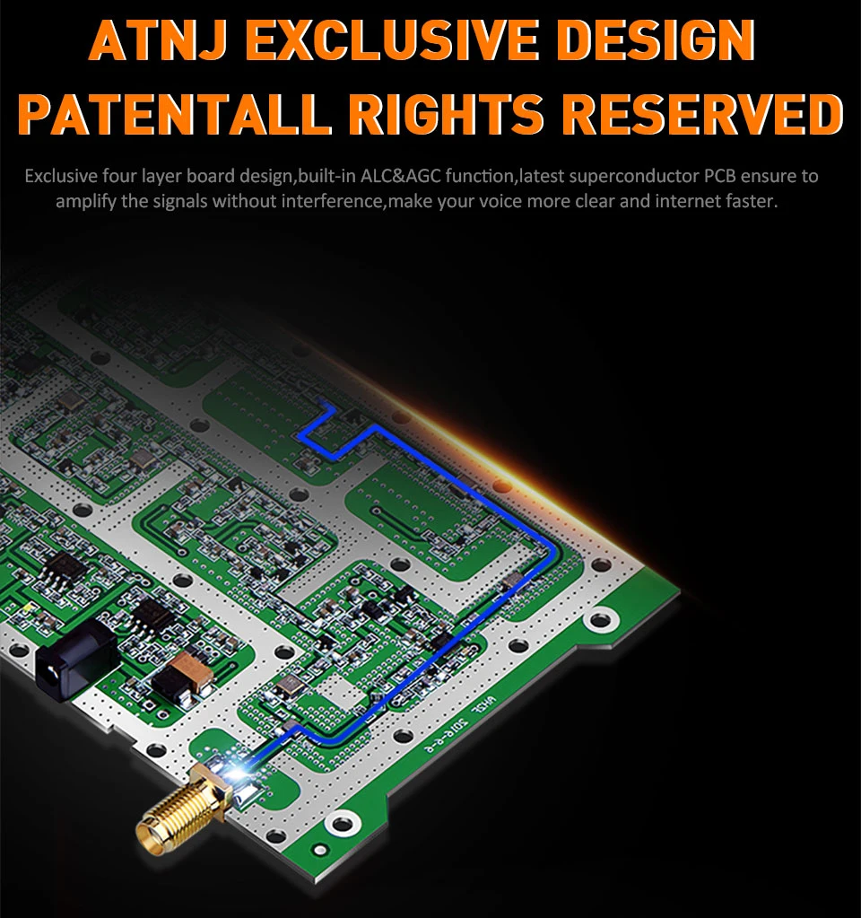 Atnj 1800+2100 MHz Mobile Signal Repeaters 2g, 3G, 4G Cellular Signal Amplifier Booster for Moe &amp; Work