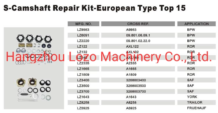 S-Camshafts &amp; Repair Kit with OEM Standard