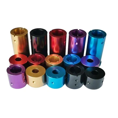 Custom Anodized Parts CNC Turning Parts Aluminum Bushing